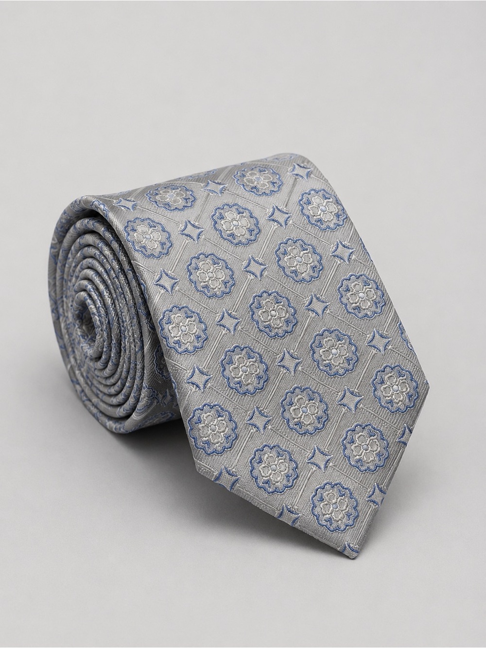 Forsyth of Canada Mens Silk Neck Tie‎ Quiet Luxury Old Money Event Formal Silver